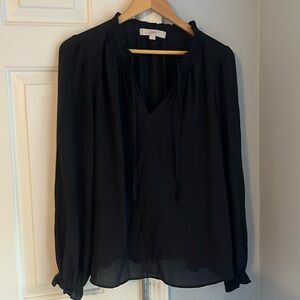 LOFT Split Neck Blouse / Size L